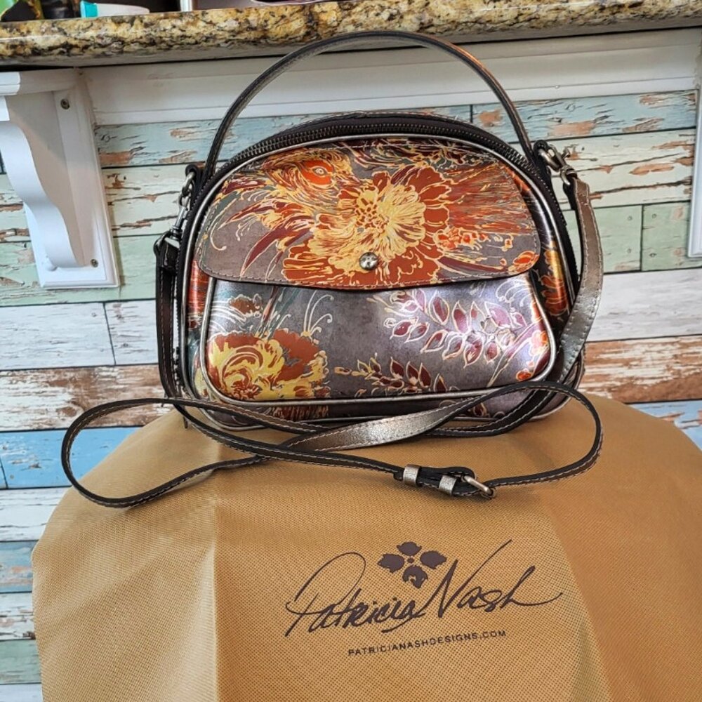 Patricia Nash Leather Marta Top Handle Crossbody